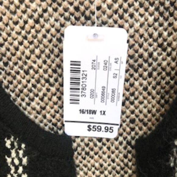 Sleeveless Sweater . Size: XL 16/18 . Christopher & Banks . New w/ Tags - Picture 3 of 5